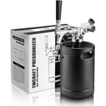 Tireuse A Biere - Limics24 - Mini Keg Growler 2 Litres Système Kit Fût Domestique Acier Inoxydable Pressurisé