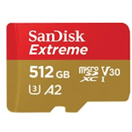SanDisk Extreme - Flash-minneskort (microSDXC till SD-adapter
