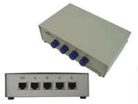 Switch / Commutateur / Aiguilleur Ethernet RJ45 - REVERSIBLE : 1 entrée / 4 sorties OU 4 entrées / 1 sortie