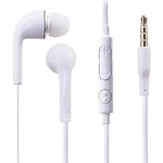 QiKun-Home J5 Headphones I9300 Mobile Phone Headphones Wired With Wheat Tuning J5/Jb In-Ear Earphones Universal Earphones White