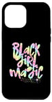 Coque pour iPhone 12 Pro Max Rainbow Leopard Black Girl Magic Melanine Black Queen Woman