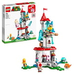 LEGO 71407 Super Mario Cat Peach Suit and Frozen Tower Expansion Set, Buildable Game with Castle Toy and Costume, plus Kamek & Toad Figures, Collectible Gifts for Kids, Girls & Boys