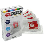 Paxanpax 46-VB-351HRP6, VB351HRP6 Lot de 4 + 1 sacs SMS et kit de filtres compatibles pour Bosch GL70 Ergomaxx'x Series en polyester, blanc