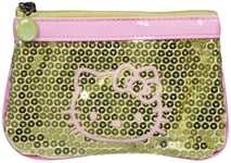 HELLO KITTY SEQUIN SHINY PURSE COINS CLIP WALLET BAG GIRLS GIFT CASH LADIES NEW