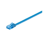 Platt nätverkskabel CAT 6A, U/UTP, blå