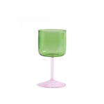 HAY - Tint Wine Glass Set of 2 - Green and pink - Rosa,Grön - Vinglas