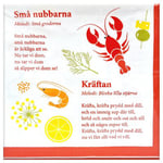 Festive Servetter 33x33 cm - Kräftskiva med Snapsvisor