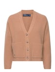 Rib-Knit Wool-Cashmere V-Neck Cardigan Tops Knitwear Cardigans Cream Polo Ralph Lauren