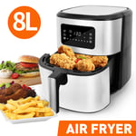 Air Fryer 8 L Kitchen Oven Healthy Digital Multi Cooker Baking Basket Non Stick