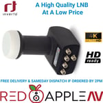 Inverto 0.2dB Quad + Terrestrial Output LNB Astra Hotbird FREE Delivery