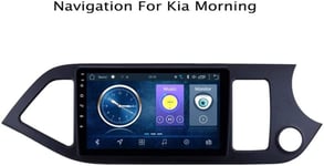 YIJIAREN Android 8.1 9"Car Sat Nav Gps Navigation System Satellite Navigator Player Tracker, For KIA Morning Picanto 2011-2014