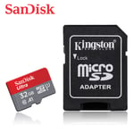 SanDisk 16GB 32GB 64GB Ultra Micro SDHC SDXC A1 UHS-I C10 TF Card with ADAPTER