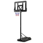 170-305 cm höjdjusterbar basketställning utomhus basketkorg med stativ