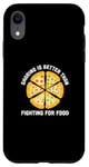 Coque pour iPhone XR Funny Foodies Blagues Pizza Margherita Napolitain Fast Foods