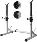 WNN-URG Trolley Squat Rack, Bench Press Multifunctional Press Adjustable Bracket, Indoor Home Gym, Strength Training Rack, Fitness Barbell Rack URG