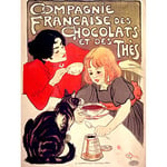 Steinlen Company French Chocolate Tea Cat Advert Large Print Poster Wall Art Decor Picture