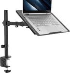 VIVO Single Laptop Notebook Desk Mount Stand - Fully Adjustable Extension with C Clamp (STAND-V001L)