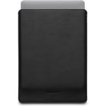 Woolnut Leather Sleeve -skyddsfodral för 14-tums MacBook Pro, svart
