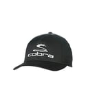 Cobra Pro Tour Flexit Mens Black Golf Cap - White Cotton - Size L/XL
