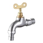 Serbia - Avec serrure robinet cuivre machine à laver robinet 4 points antivol buse d'eau galvanoplastie avec clé cuivre valve noyau robinet