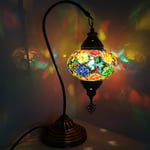 (20 Variations) World Home Living CE Approved Handmade Bronze Turkish Moroccan Arabian Eastern Bohemian Tiffany Style Bedside Glass Mosaic Beautiful Table Desk Lamp Lamps Light (5)