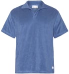 Knowledge Cotton Apparel Knowledge Cotton Apparel Men's Loose Terry Polo Moonlight Blue M, Moonlight Blue