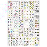 Temporära Fake Tatueringar 30-pack Gnuggisar Figurer flerfärgad