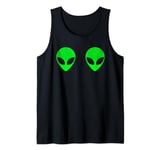 Alien Head Boobs Shirt Funny Alien Gift Women Ladies 90s Tank Top