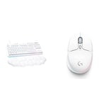 Logitech G G713 Wired Mechanical Gaming Keyboard & G705 Wireless Gaming Mouse, Customisable LIGHTSYNC RGB Lighting, LIGHTSPEED Wireless, Bluetooth Connectivity, Lightweight, White Mist