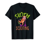 Funny E-Scooter, Cute Kawaii Sloth Driving Scooter T-Shirt