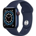 Apple Watch Series 6 GPS + Cellular - 40mm Boîtier aluminium Bleu - Bracelet Bleu Intense (2020) - Reconditionné - Excellent état