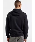Nike Mens Club Pullover Hoodie Embroidered Logo In Navy Fleece - Size Large