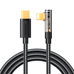 Joyroom Vinklet USB-C til Lightning-kabel 20W 1,2m - Svart
