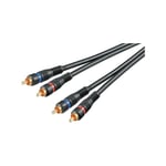 goobay Cable Audio 2x Cinch - 2x Cinch St/St 2,00m OFC Cable (60795)