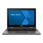 ASUS Chromebook Flip CR1 CR1100FKA-BP0069 - Conception inclinable Intel Celeron N4500 / jusqu'à 2.8 GHz Chrome OS UHD Graphics 4 Go RAM 64 eMMC 11.6" écran tactile 1366 x 768 (HD) Wi-Fi 6 gris foncé