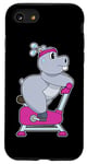 Coque pour iPhone SE (2020) / 7 / 8 Hippopotame Fitness Vélo d'appartement