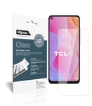 Dipos I 2x tempered glass screen protector, clear, compatible with TCL 10L protective film, 9H (deliberately smaller than the glass, as it is curved).