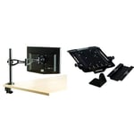 Fellowes Professional Series Single Monitor Arm and Laptop Arm Accessory Bundle