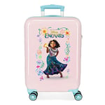 Disney Charming Cabin Suitcase Pink 38x55x20cm Rigid ABS Side Combination Closure 34L 2kg 4 Double Wheels