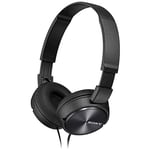 Sony ZX310B.AE.BLK Foldable Headphones - Metallic Black