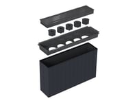 Kondator Large Conference - Powerdot - Eluttag - 2P+E - Typ F - 5 Power Sockets - 5 Modules - Svart