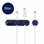 Wire Cable Organizer Magnetic Cord Clips Blue