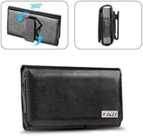 J&D Holster Compatible for Oppo Reno4 5G/Oppo Reno4 Z 5G/Oppo Reno4 Pro 5G/Realme 7 5G Holster, PU Leather Case with 360 Degree Rotating Belt Clip Wallet Case (Fit with Naked Phone or Slim Case on)