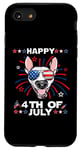 Coque pour iPhone SE (2020) / 7 / 8 Bull Terrier Dog Patriotic American 4th Of July Dogs Lovers