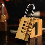 Mini 4digits Number Password Code Lock Padlock Resettable For Ou Trumpet