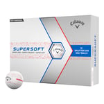 Callaway Supersoft Splatter 360 Golfball Rød