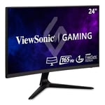 ViewSonic OMNI VX2418-C 24-inch 1080p 165Hz Curved Gaming Monitor, with 1ms Response Time, AMD FreeSync Premium, 1500R Curve, Integrated Speakers.