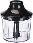 Accessory Set for Hand Blender, 2-piece: chopper attachment & whisk
