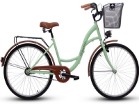 Goetze City cykel ECO 26'' pistasch med metallkorg