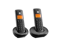 Motorola E202 Duo, Dect-Telefon, Trådlös Telefonlur, 50 Poster, Svart